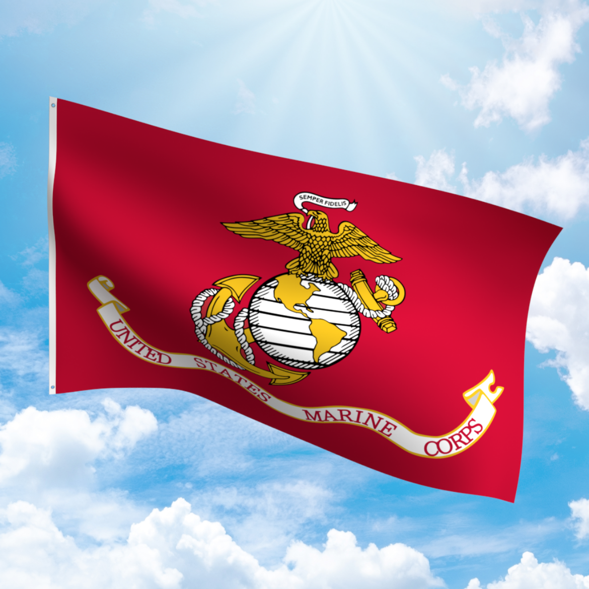 Picture of Marine Corps Nylon Flags - Outdoor