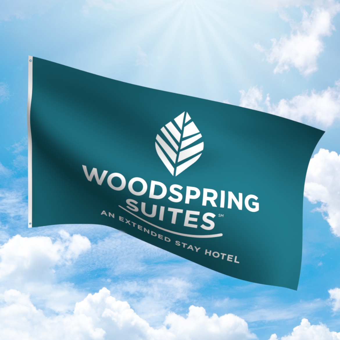 Picture of Woodspring Suites Flag - Teal
