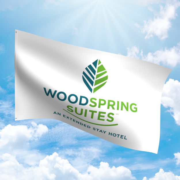 Picture of Woodspring Suites Flag - White