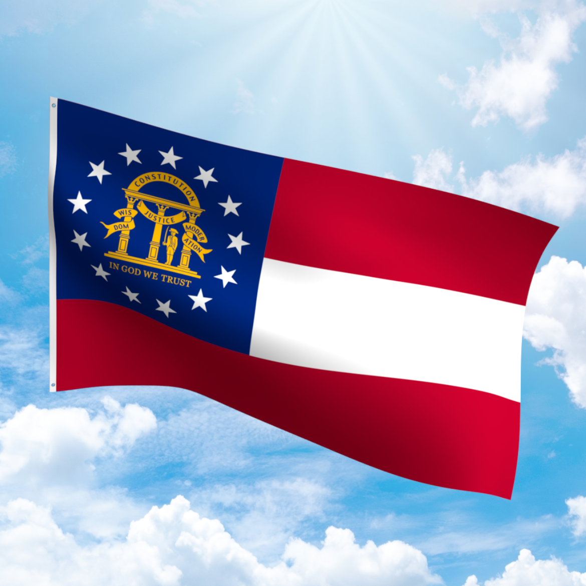 Picture of GEORGIA POLYESTER FLAG