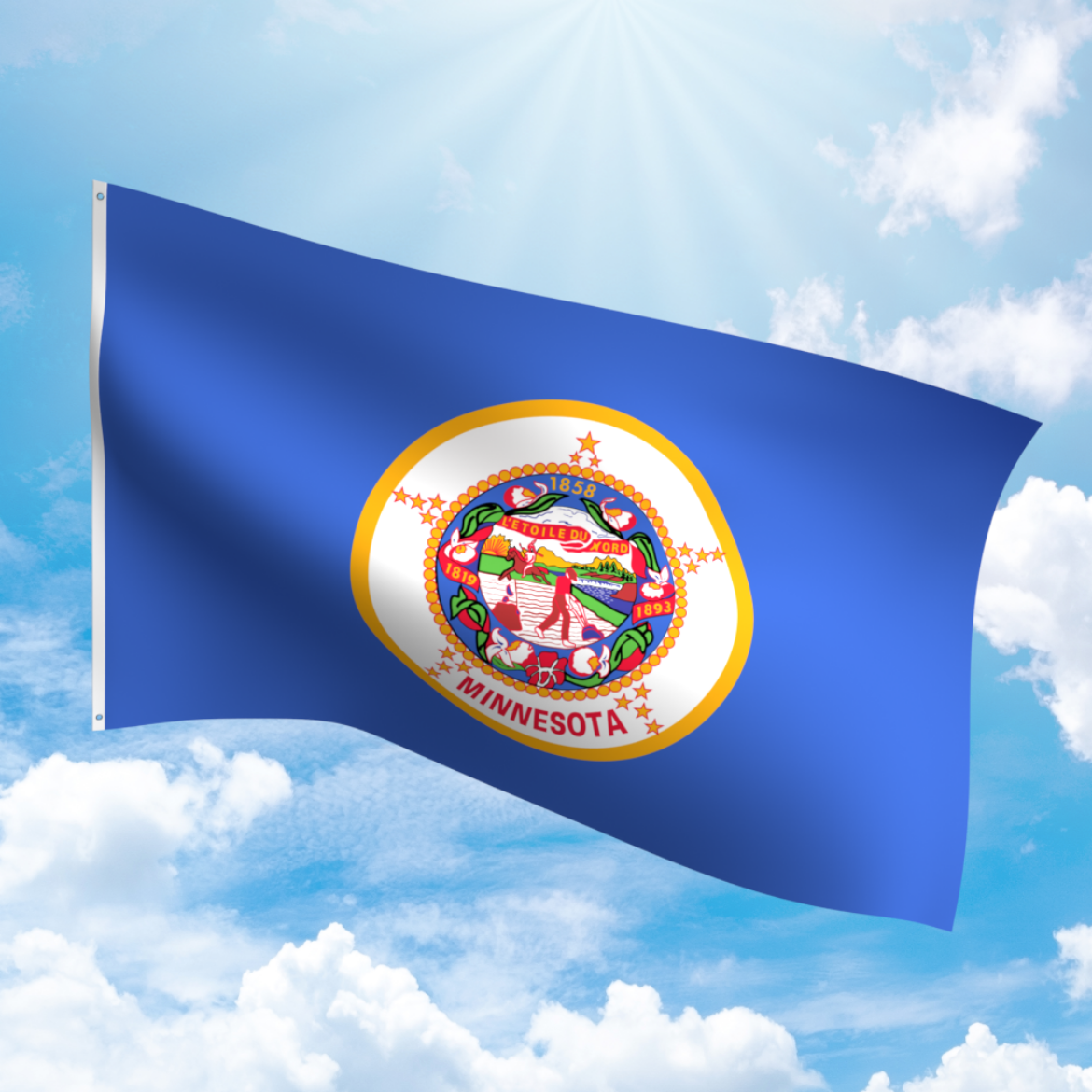Picture of MINNESOTA POLYESTER FLAG