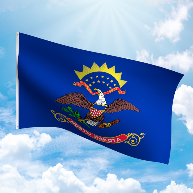 Picture of NORTH DAKOTA POLYESTER FLAG