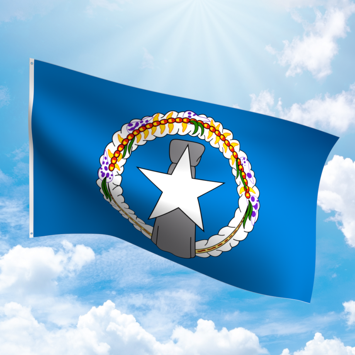 Picture of NORTHERN MARIANAS NYLON FLAG