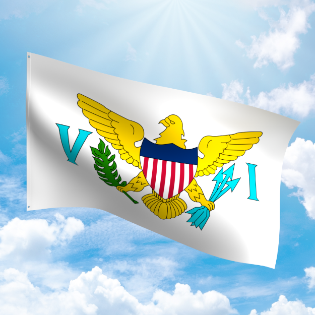 Picture of US VIRGIN ISLANDS NYLON FLAG