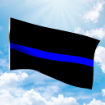 Picture of 3'x5' Thin Blue Line Flag