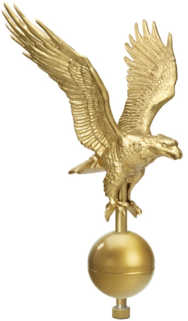 Picture of Flying Eagle on 3" Ball - GoldTone
