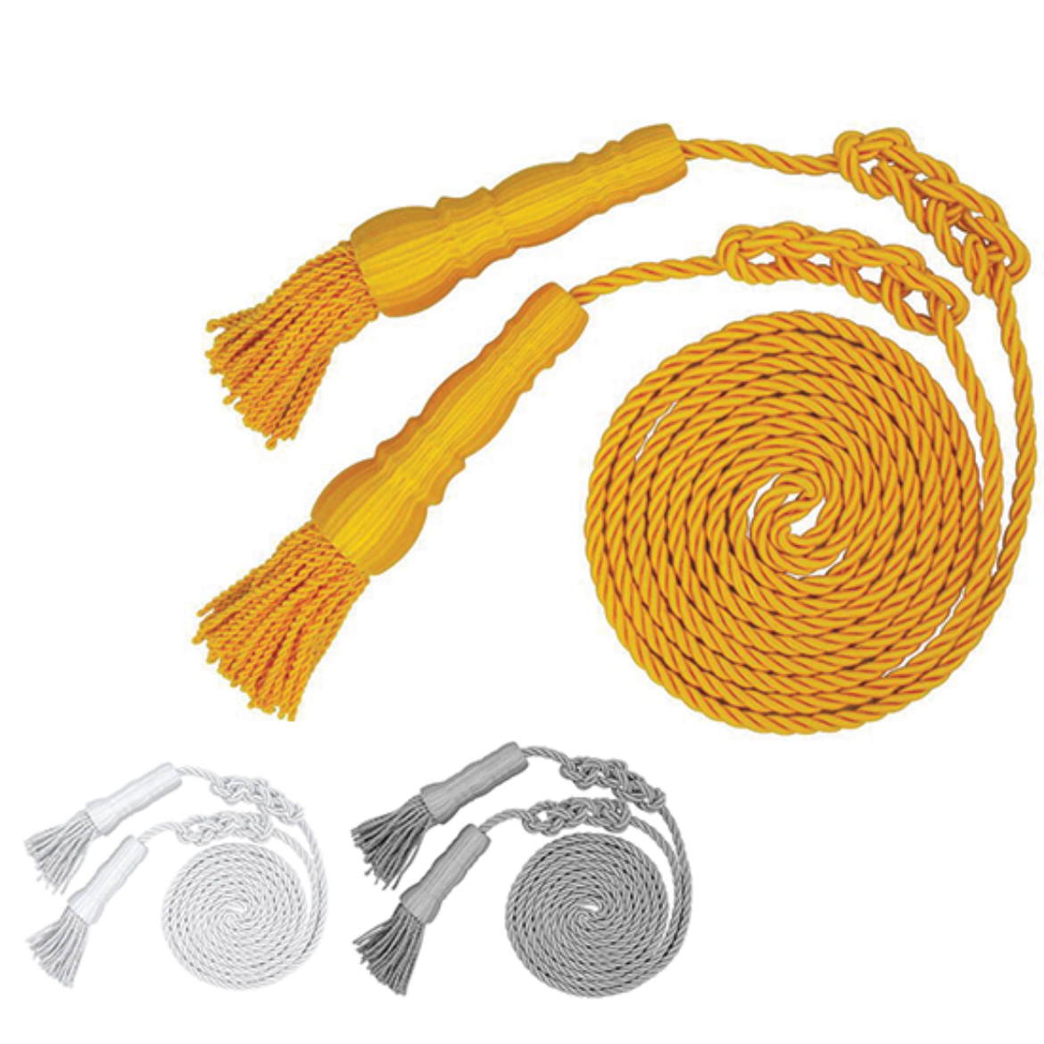 Picture of 9ft Cord & Tassel - Gold/Silver/White